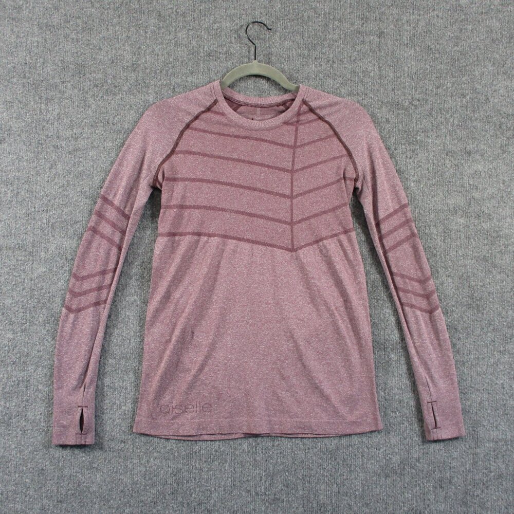 Oiselle Shirt Womens Small Pink Birds Of A Feather Running Long Sleeve Athletic - Picture 1 of 14